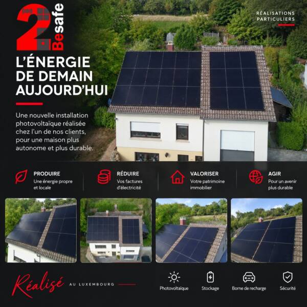 Photovoltaic and Battery Project, Renewable Energy & Energy Renovation in Ettelbruck